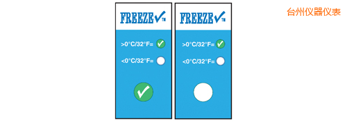 臺(tái)州溫度指示標(biāo)簽 冷凍檢查 Thermolabels